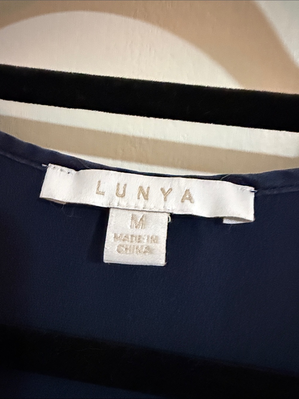 lunya Navy Sleeveless Silk Camisole - Picture 2 of 5